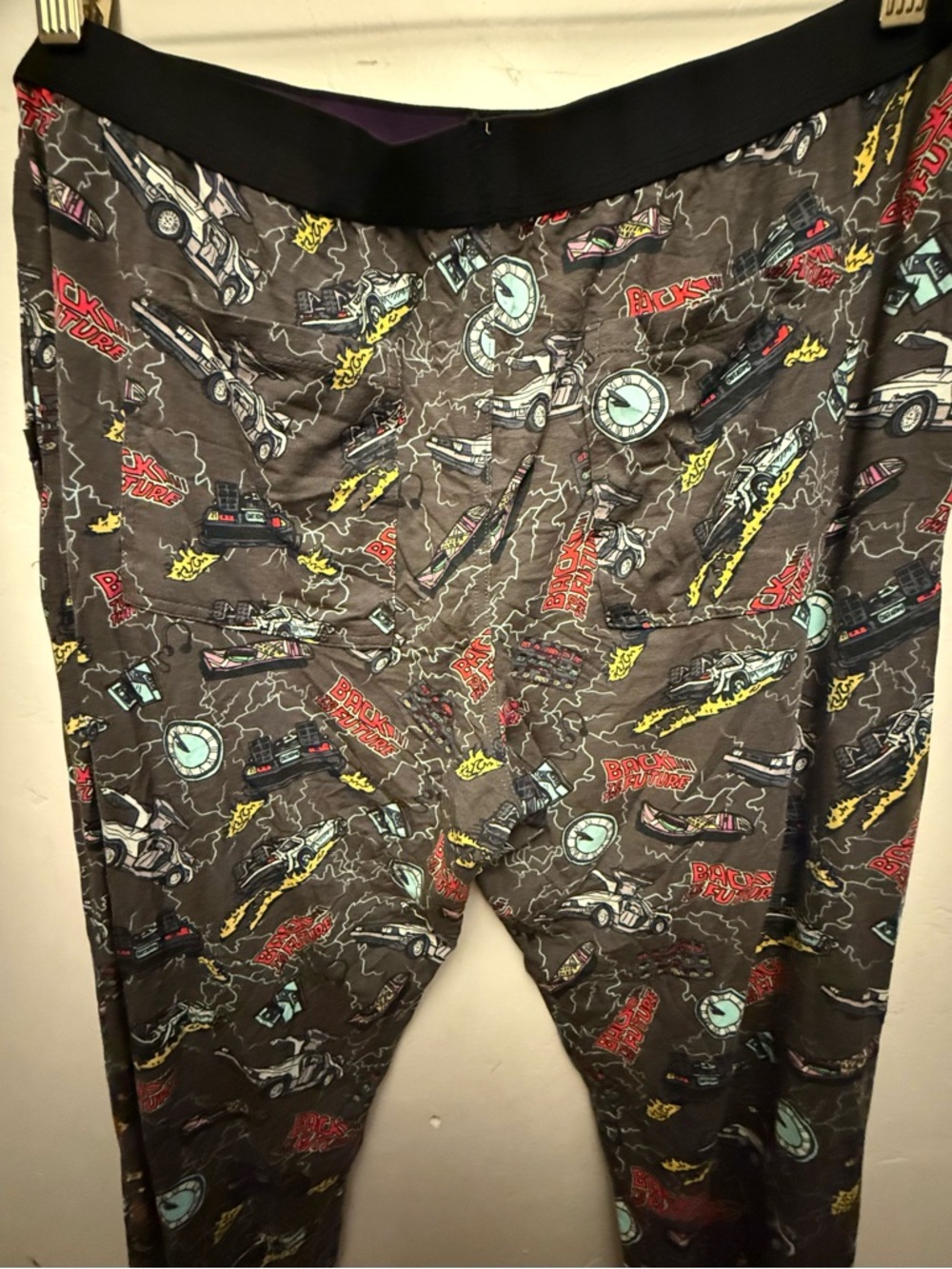 MeUndies Dark Gray Joggers with Multi-Color Retro Car Print